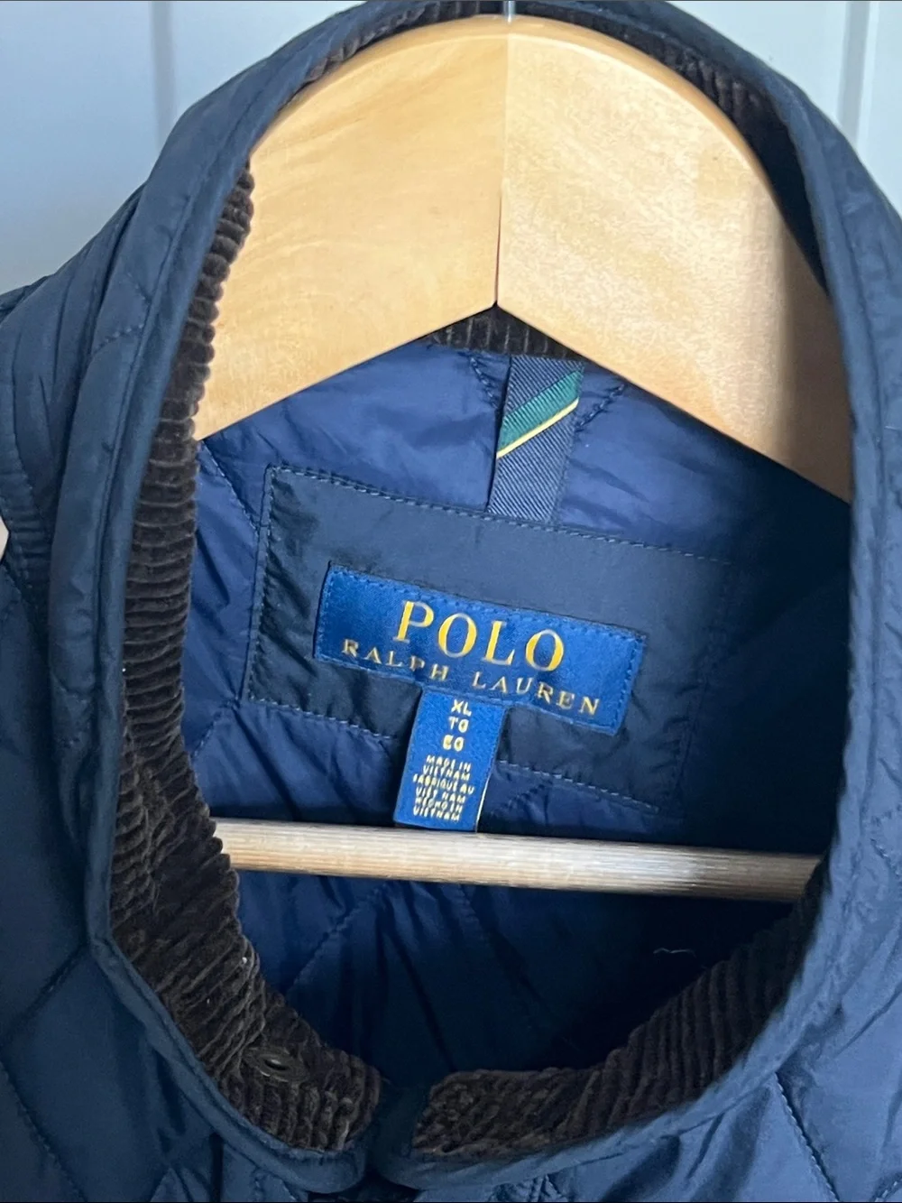 Polo by Ralph Lauren Navy Diamond-Quilted Men's Vest Size XL